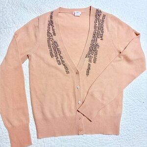 J.Crew Women's 100% Cashmere Cardigan Sweater, size M